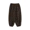 Pantalones de Pies Vendados Wuli Bu Yi para Niñas Invierno Nuevo Estilo Más Terciopelo Tejido Jacquard Pantalones Casuales Estilo Mori Pantalones Cálidos para Niñas