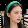 Scrunchie Esponjoso de Color Sólido Verde Fresco para Primavera y Verano Diadema Alta para el Cabello Goma Elástica Alta Accesorio para el Cabello de Mujer