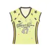Camiseta sin mangas tipo jersey deportivo estilo americano con cuello en V y manga corta para mujer, Top chaleco sin mangas ajustado de verano, secado rápido
