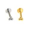 Bola de soldadura de acero inoxidable diamante 1.2*6/8mm dientes internos labio uña oreja uña perforación joyería punk perforación joyería
