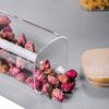 Atacado Tampa de Bambu Vidro Borosilicato Pote de Chá Quadrado Vidro Transparente Cozinha Especiarias Nozes Pote de Armazenamento Selado