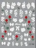 Pegatinas Calcomanías para Uñas Portátiles Panda Mariquita de Siete Estrellas Tortuguita Colección Linda Cuadrícula Completa Linda Pegatinas para Uñas DIY