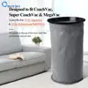 Adecuado para Aspiradora 100565 Super Coac / H 10Qt Bolsa No Tejida Bolsa de Filtro Gris