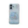 Capa de celular Rilakkuma estilo Ins com gradiente para Apple 17 Pro Max, fofa para iPhone 16 Pro e 15 Pro