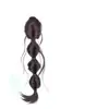Peluca Trenza Burbuja de Seda Trenza Burbuja Cabello Artificial Natural Verano Ins Agarrador Retorcido Trenza Larga Peluca Trenza Cola de Caballo