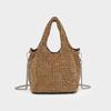 Bolsa de Diamantes de Venta Caliente Transfronteriza para Mujer, Bolso de Noche de Diamantes, Bolso Cubo, Bolso de Cadena de Pedrería, Bolso Brillante de Mano y Cruzado