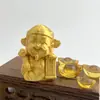 Impressão 3D Deus Dourado da Riqueza Pequenos Ornamentos Bonitos Desenhos Animados Cinco Vias Deus da Riqueza Escritório Desktop Abençoado Ano Novo Ornamentos