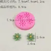 Molde de Silicona Grado Alimenticio Molde Hecho a Mano Margarita Girasol DIY Chocolate Fondant Resistente a Altas Temperaturas Molde para Hornear