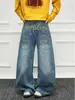 Jeans Estilo Ins, Moda Harajuku Sencilla y Relajada, Estilo Japonés de Moda, Pantalones Largos Artísticos de Nueva Moda, Al por Mayor en Stock