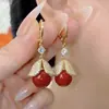 Brincos de Pérolas com Folhas Full-Diamond de Luxo Acessível Design Brincos de Zircônia Moda de Nicho Versátil Brincos Exquisitos