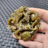 Pendente de jade antigo Xiuyu Zodíaco personagem dragão antigo parede antiga há mais pingentes para anos alça pendente de carro