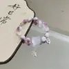 Novo Pulseira Borboleta Chinesa Design de Nicho Ins Borboleta Super Fada Pulseira Quebrada de Jade Simples Versátil Melhor Amigo Estudante Mão