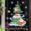 Decoração de Janela Estática Adesivo de Parede de Natal Árvore de Natal Trenó Papai Noel Rena PVC Adesivo de Parede Amazon