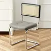 Silla de comedor retro, silla de ratán famosa en internet estilo nórdico, silla japonesa vintage simple y moderna para el hogar, silla de ocio para casa de huéspedes