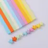 27 Cores Misturadas Cor de Doce Cor Sólida Tiras de Papel Estrela Estrela da Sorte Origami Estampado Desenho Animado Origami Origami Artesanal