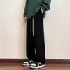 Pantalones de pana para hombre, color liso, estilo casual deportivo, para primavera y otoño 2026, tendencia de moda versátil, estilo de pierna recta
