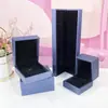 Caja de Joyería con Anillo de Cuero PU Cepillado Caja para Joyería Collares Pulseras Colgantes Caja de Empaque de Regalo Venta al por Mayor
