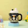 Taza con Popote de Succión con Asa de Chica de Alto Valor Yan Taza de Té de Oficina Taza de Agua para Estudiantes Resistente a Altas Temperaturas Resistente a Caídas Taza con Asa de Muñeca
