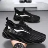 Zapatos de Hombre Estilo Nuevo Malla Transpirable Casuales Delgados Cómodos Exteriores Ligeros Huecos Deportivos de Moda Versátiles Zapatos de Hombre