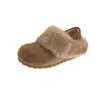 Botas de Nieve de Cuero Genuino de Corte Bajo con Aumento Interno de Altura para Mujer Estilo Invierno 2026 Calientes con Felpa Zapatos de Algodón Birkenstock Slip-On