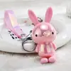 Muñeca Creativa de Dibujos Animados Conejo Grande de Colores Colgante para Mochila Escolar Accesorios Acrílicos Pequeños Adornos de Regalo Accesorios para Llavero