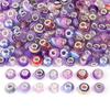 Pulsera de cuentas de resina con cara cortada, cuentas de agujeros grandes, cuentas de agujeros grandes de colores, cuentas de dibujos animados Panjia, cuentas Loat, cuentas de pulsera