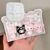 Molde de Pellizco Tejido de Invierno Muñeco de Dibujos Animados Oso Sombrero de Pellizco DIY Guantes Suéter Molde de Silicona