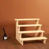 Estante de Almacenamiento para Escritorio Desordenado, Soporte Multifuncional para Exhibición de Figuras y Cajas Misteriosas, Estante de Exhibición de Madera Maciza Pura, Estante para Exhibición de Suculentas, Estante para Tazas de Té y Tetera