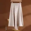 Nova Saia Midi Irregular de Lã Outono/Inverno Feminina 100% Lã Cintura Alta Solta Linha A Longa Moda Versátil