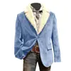 Nueva Chaqueta de Traje para Hombre Transfronteriza con Solapas de Muesca, Manga Larga, Otoño e Invierno, Directo del Fabricante, Moderna y Casual
