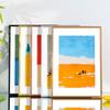 Marco de Fotos de Aleación de Aluminio Rompecabezas Póster Boceto Montaje Colgante de Pared A3 A4 Metal Borde Estrecho Marco de Fotos 4K 8K Pintura al Óleo Marco Vacío