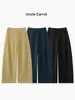 Calça de Alfaiataria Feminina Estilo Old Money, Novas Calças Casuais Retas Soltas para Outono 2026, Calças Retas Casuais para Mulheres Baixas
