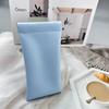 Nova Bolsa de Couro Espesso Aberta para Óculos de Sol Estojo de Couro para Óculos de Leitura Bolsa de Armazenamento à Prova de Poeira Bolsa Transversal Portátil em Estoque