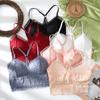 Sostén de encaje de una pieza sin aros de acero, ropa interior envolvente, ropa interior para mujer, para uso interior, para uso exterior, camisola básica, top de tubo
