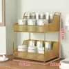 Estante de Almacenamiento para Lavabo, Organizador Multicapa para Productos de Cuidado de la Piel en Encimera de Baño, Estante de Almacenamiento para Cosméticos en Lavabo de Baño