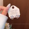Pendientes de Lazos Microincrustados de Circonita de Venta Caliente Estilo Coreano 2026 para Mujer, Aguja de Plata S925, Pendientes de Perla de Botón de Gama Alta Nicho