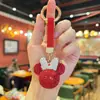 Llavero de Muñeco de Cabeza de Mickey con Pedrería Creativa de Gama Alta, Cadena de Garra Brillante Linda, Accesorio para Bolso de Mujer con un Toque de Sofisticación