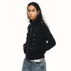 Chaqueta de doble botonadura con cuello alto estilo Napoleón 2026 para Hombres y Mujeres Chaqueta Corta Ajustada Estilo Retro de la Corte Europea