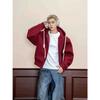 Sudadera Casual de Color Sólido Estilo Americano High Street para Hombre, Moda de Marca Nueva de Sensación de Alta Gama, para Pareja, Deportiva, de Manga Larga con Capucha