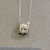 Collar Calidoscopio Versión Alta Fanjia para Mujer Cadena Gruesa Chapada en Oro Rosa 18K Moda Clavícula Venta Directa de Fábrica Transmisión en Vivo Transfronterizo
