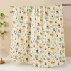 Manta de Gasa Algodón 100% Clase A Oversize para Niños, Toalla de Baño Absorbente Suave Estampada para Recién Nacidos, Venta al por Mayor