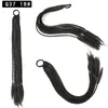 Coleta Gradiente de Siete Colores Coleta Trenza Pequeña Trenza de Color Sucio Coleta Tocado Personalizado Hip Hop Trenza de Tres Hilos