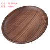 Plato redondo de madera al por mayor Disco de nogal negro japonés Pastel postre bandeja de madera maciza plato de madera