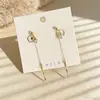 Presilhas de Orelha Estilo Coreano Sem Furo, Brincos com Design Estiloso para Mulheres, Presilhas de Osso da Orelha com Borboleta e Pérola de Franja Longa, Alto Padrão