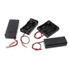 Caja de Batería Tamaño 5 7 con Cubierta de Cable Interruptor Portapilas 18650 Conexión Serie Sin Soldadura DIY