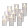 Comércio Exterior Exportação Velas Eletrônicas LED Brancas Velas de Copo Sem Fumaça Festa Aniversário Casamento Decoração Luzes de Ambiente Atacado