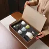 Juego de Té de Cerámica Cultural y Creativo de la Ciudad Prohibida, Juego de Regalo para Personas Mayores y Maestros, Regalos Prácticos de Alta Gama para Empresas