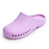 Pantuflas de punta de EVA al por mayor, de suela gruesa, unisex, para médicos y enfermeras, zapatos de trabajo antideslizantes, calzado protector de suela blanda, para ventas transfronterizas