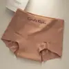 Roupa íntima feminina 100% algodão 7A Antibacteriana Forro 100% Algodão Cintura Alta Controle de Barriga Levanta Quadril Boxer Brief