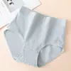 Calcinhas de Algodão Puro Jacquard Sem Costura com Controle de Barriga de Cintura Alta para Bebês, Mulheres de Meia-Idade e Idosas, Tamanho Grande Respirável Antibacterianas